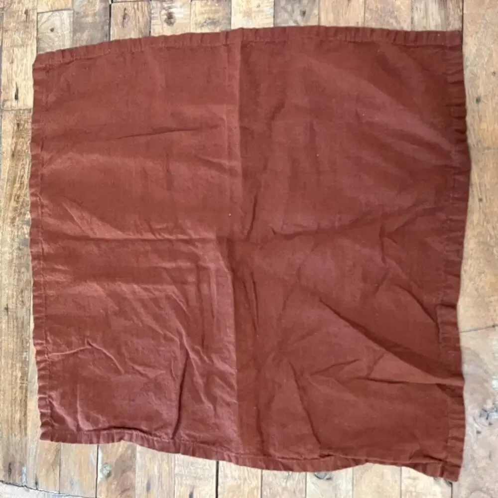 CB2 Bolt Ginger Linen Napkin Set of 3 20
